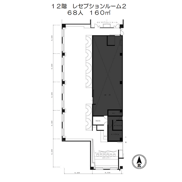 レセプションルーム2平面図